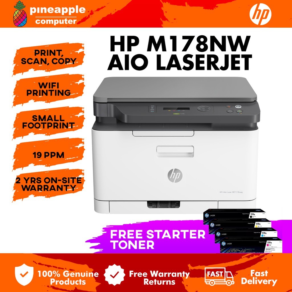 HP ColorLaser MFP 178nw Multifunción Laser Color WiFi