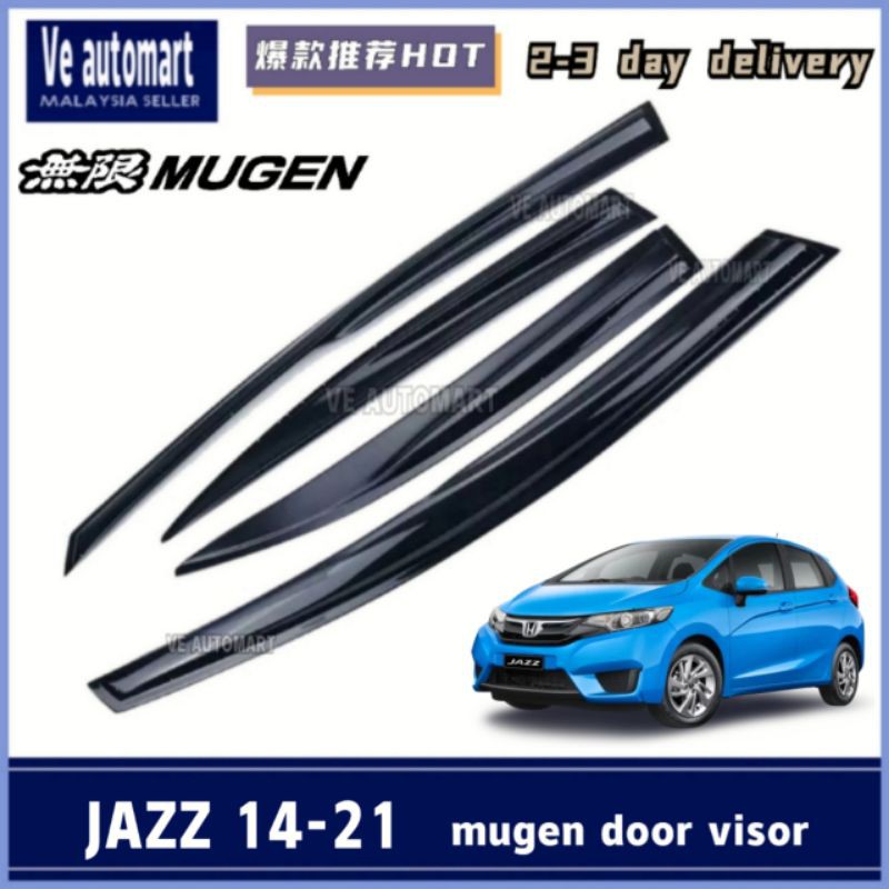 honda jazz GK car window mugen door visor air press sun visor