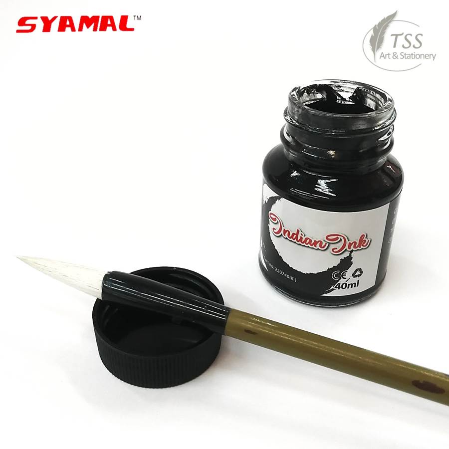 Syamal Indian Ink, 40ml Bottle, Black Indian Drawing Ink, comic ...