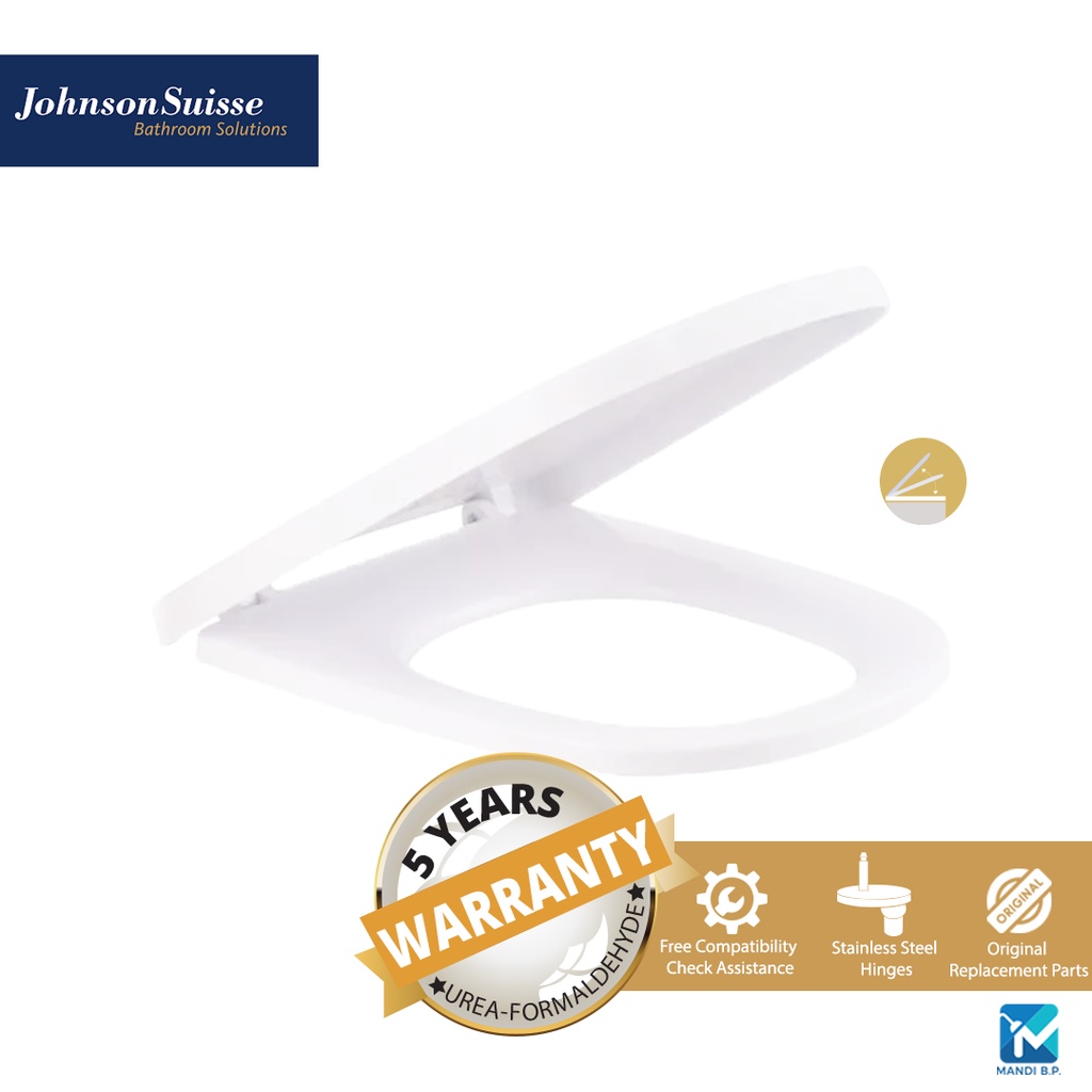 Johnson Suisse Modena (UF) Soft Close Seat & Cover / Bathroom / Toilet
