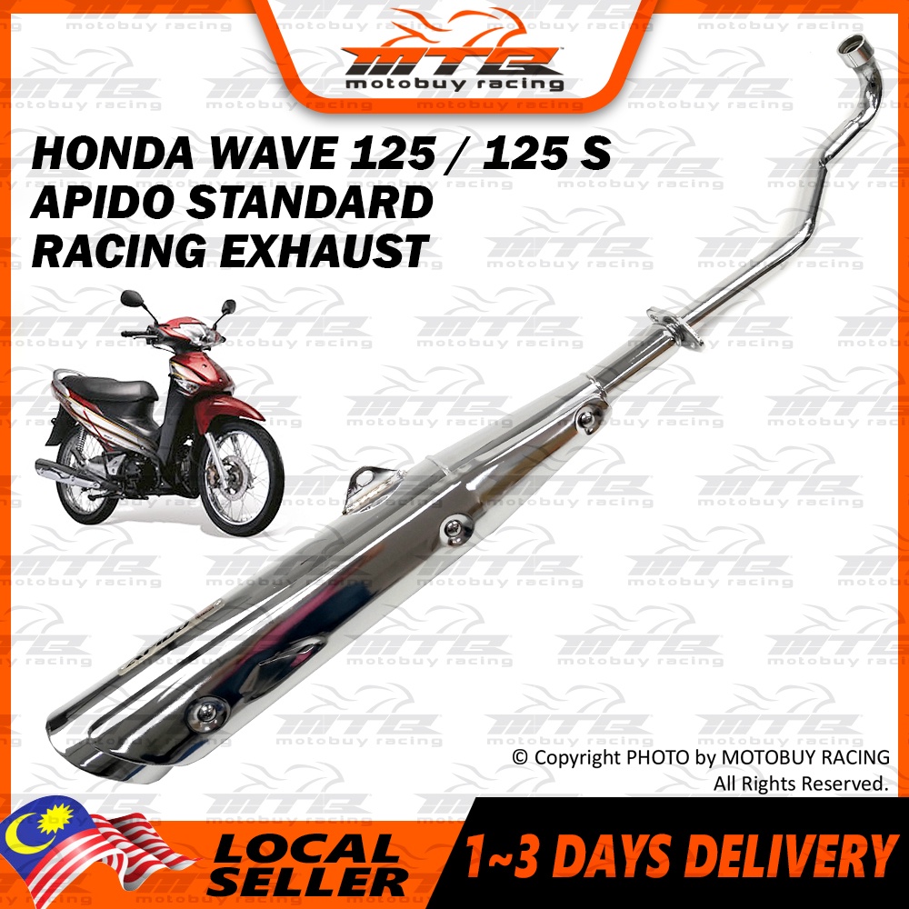 HONDA WAVE 125 / 125 S APIDO STANDARD RACING EXHAUST | Shopee Malaysia