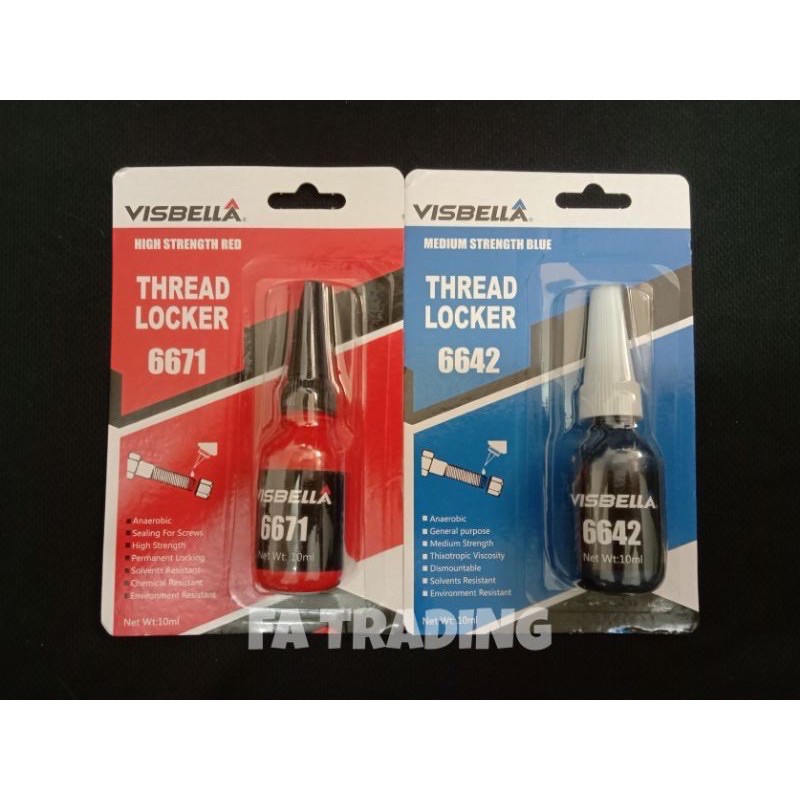 🇲🇾 VISBELLA THREAD LOCKER MEDIUM & HIGH STRENGTH THREADLOCK THREAD