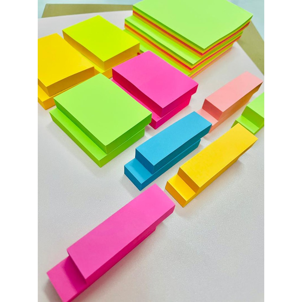 Sticky Note various Sizes Value Buy (80 Sheets Each) | Shopee Malaysia
