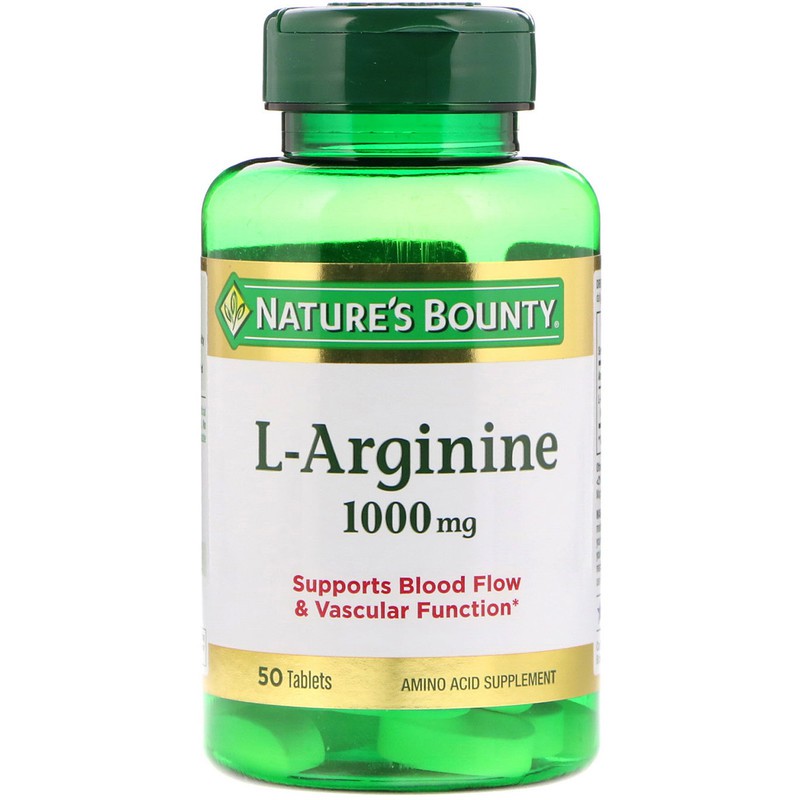 Nature's Bounty, L-Arginine, 1,000 mg, 50 Tablets | Shopee Malaysia