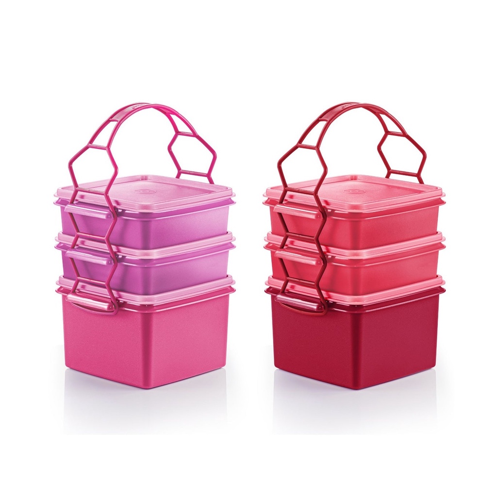 Tupperware Triffin Delight Set with Cariolier Double Deep 1.7L Small ...