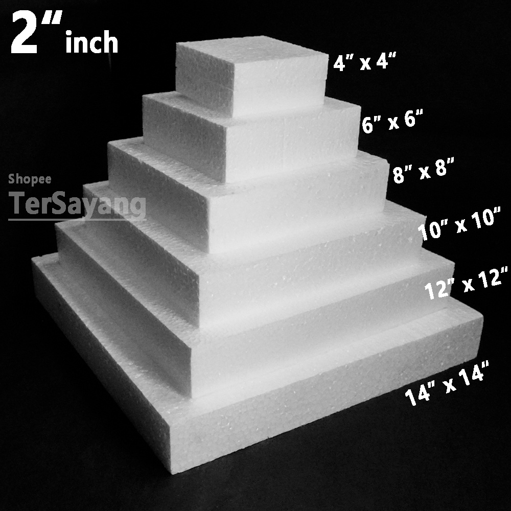 1" inch & 2" inch SQUARE POLYFOAM / EMPAT SEGI POLYFOAM HANTARAN ...