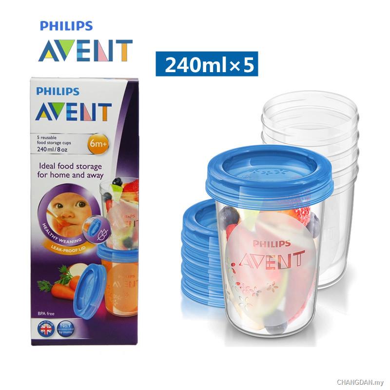 philips avent food storage cups