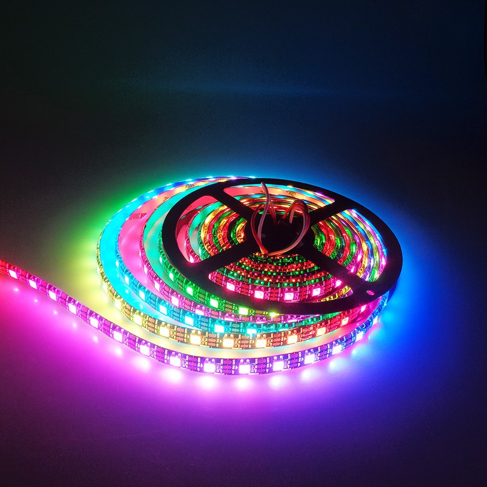 Xnbada WS2812B RGB led strip 30/60/96/144leds DC5V dearm color pixel ...