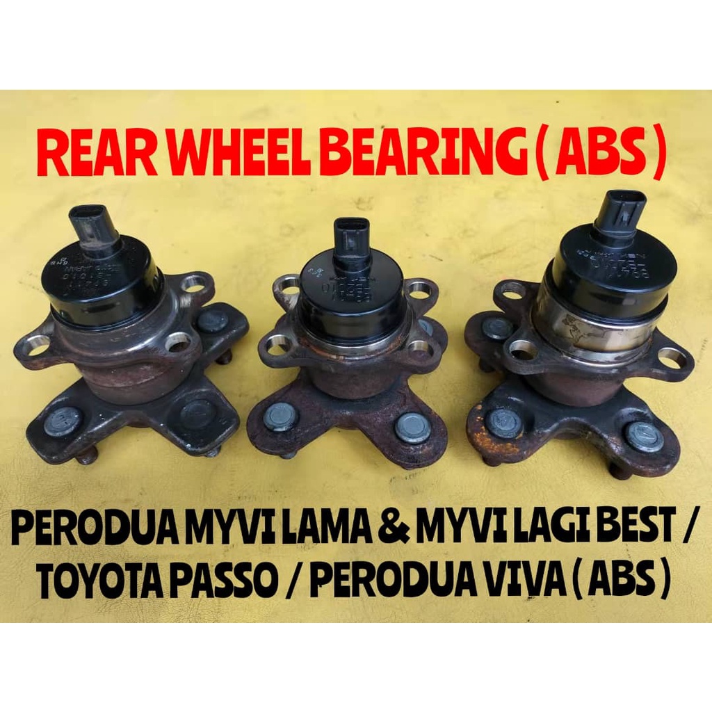 🇯🇵🇯🇵 Rear Wheel Bearing ( ABS ) Perodua Myvi Lama 2002-2010Years ABS ...