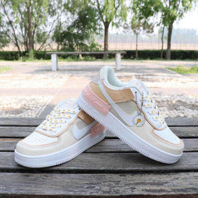 vans shoes Nike Air Force 1 AF1 Shadow Macaron Daisy Ice Cream Women Sneakers Causal Shoes Ready Stock Malaysia Shopee Malaysia