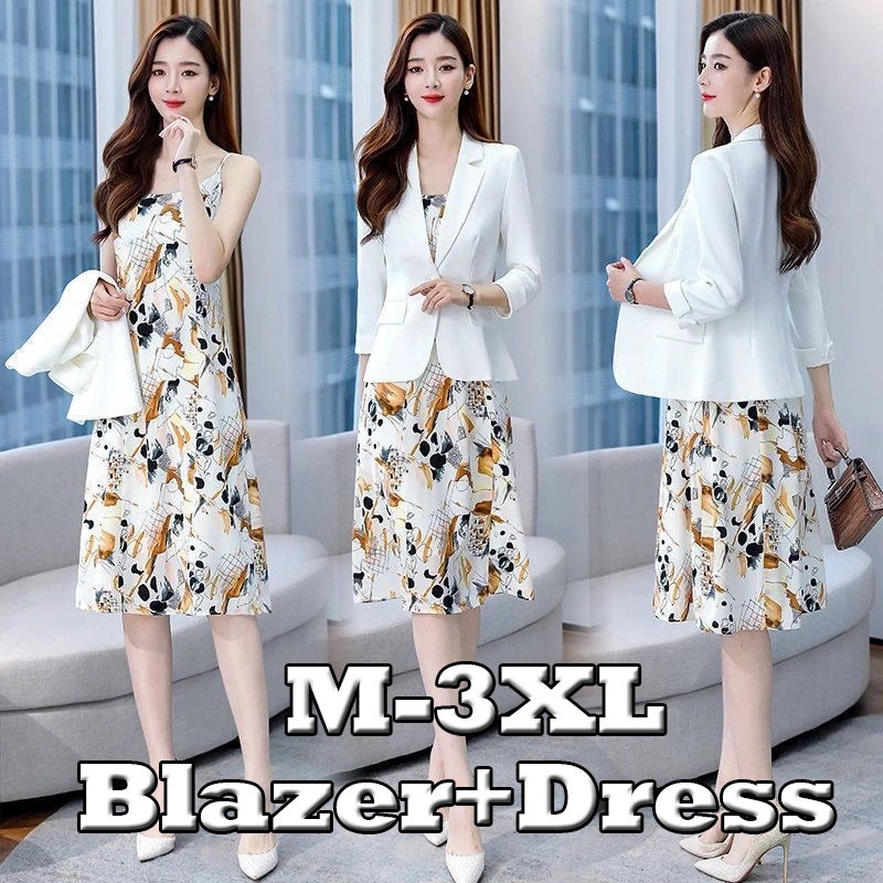 【Set Wear】Summer Fashion Elegant Temperament Formal Dress Suits Women 3 ...