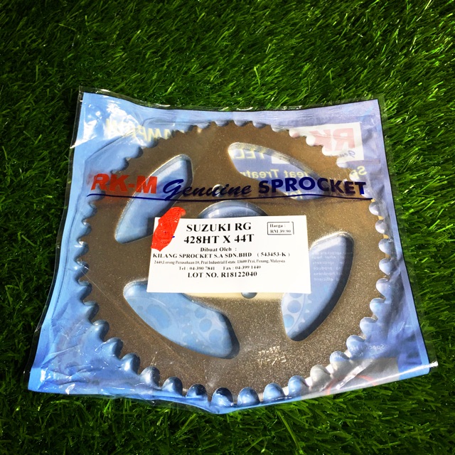 RKM Rear Sprocket 428H (RG/Belang/smash) 33T ️44T//SPROCKET SET SUZUKI ...