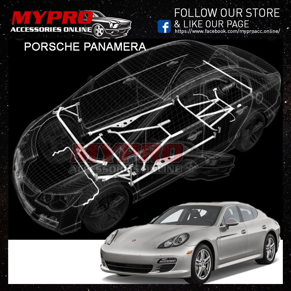 PORSCHE PANAMERA (970) 4.8 '10-'16 (4WD) 100%Original Ultra Racing Bar ...