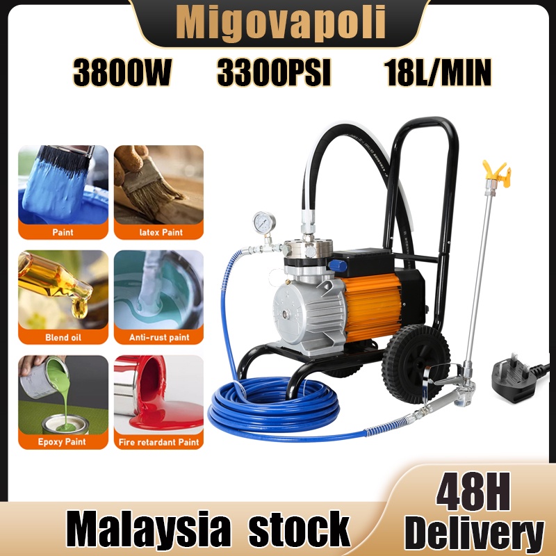 Ready Stock🚚3800W Electric High Pressure Airless Paint Sprayer Spray