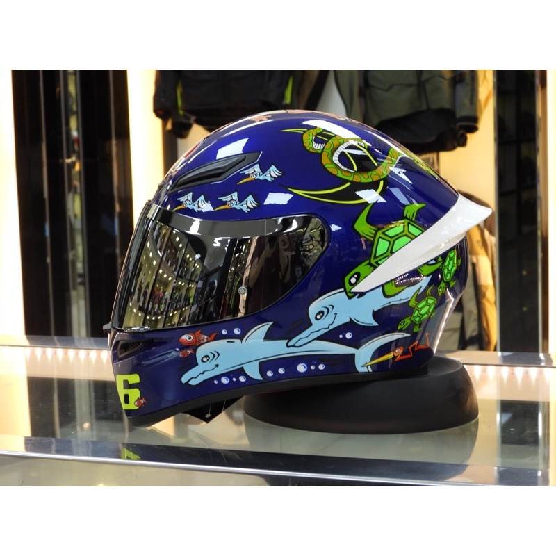 AGV K1 White Zoo (Blue Version) (Color visor not included) Asian Fit