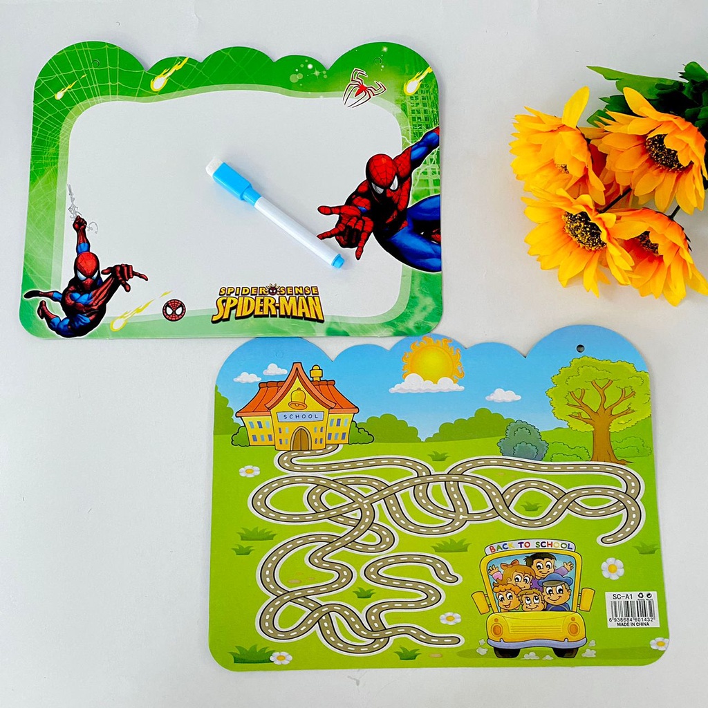 Children Mini Whiteboard Kids Learning Board Cartoon White Board Mini ...