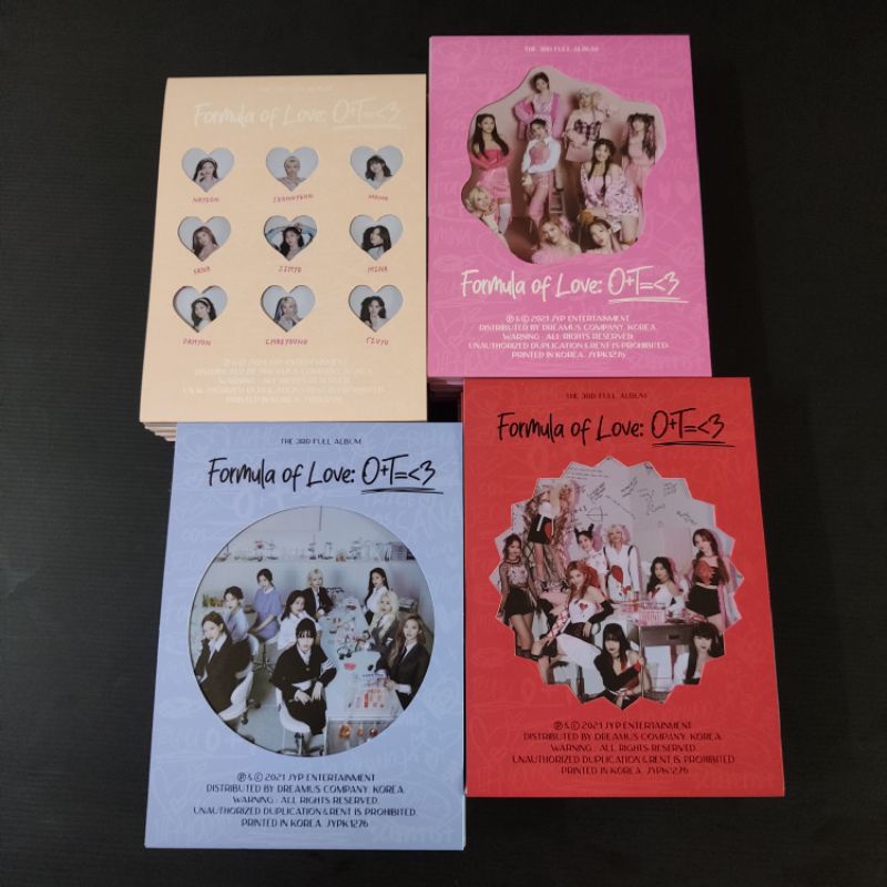 TWICE 3rd Album - Formula Of Love: O+T=