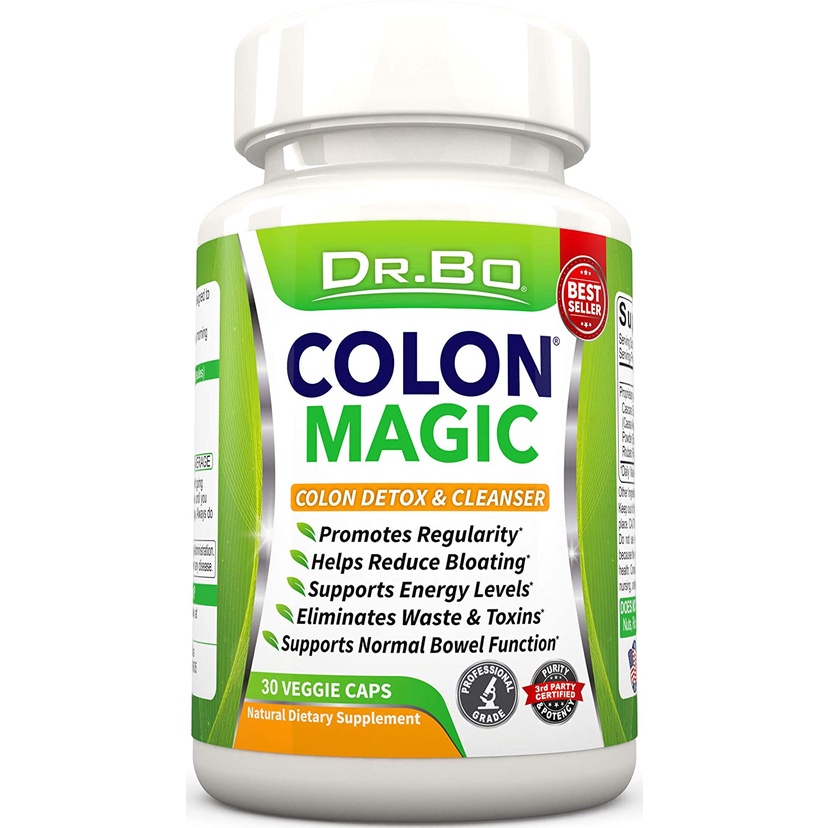 Colon Cleanse Detox Formula 30 Capsules Natural Bowel Cleanser