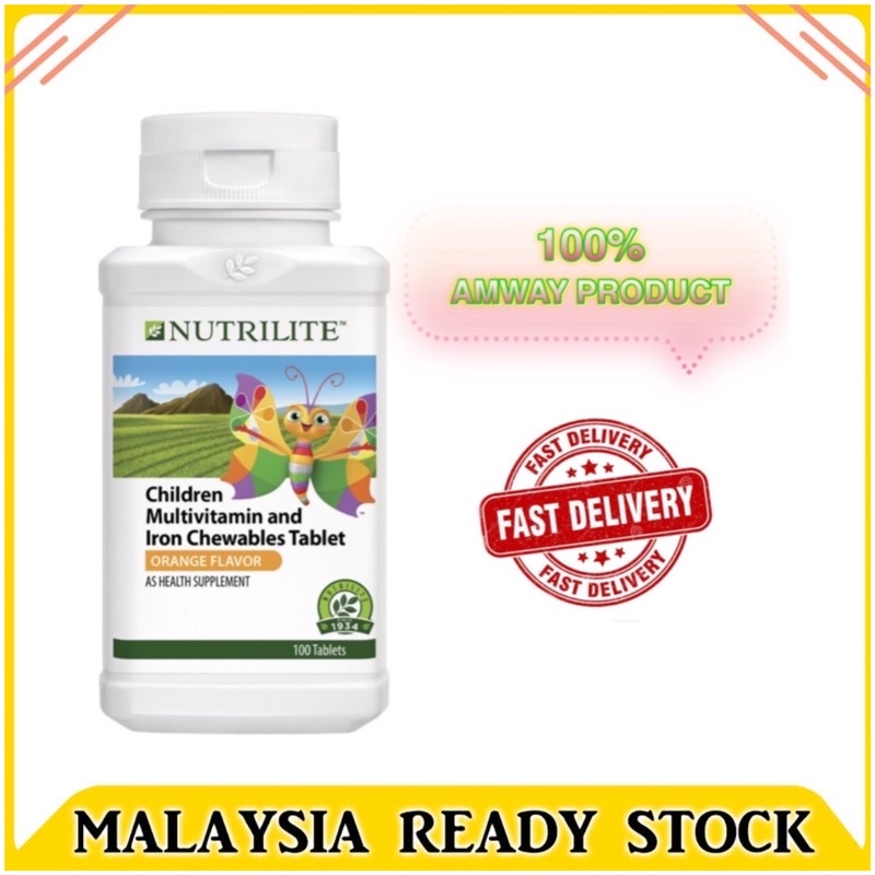 Nutrilite Children Multivitamin And Iron Chewables Tablet - 100 Tab ...