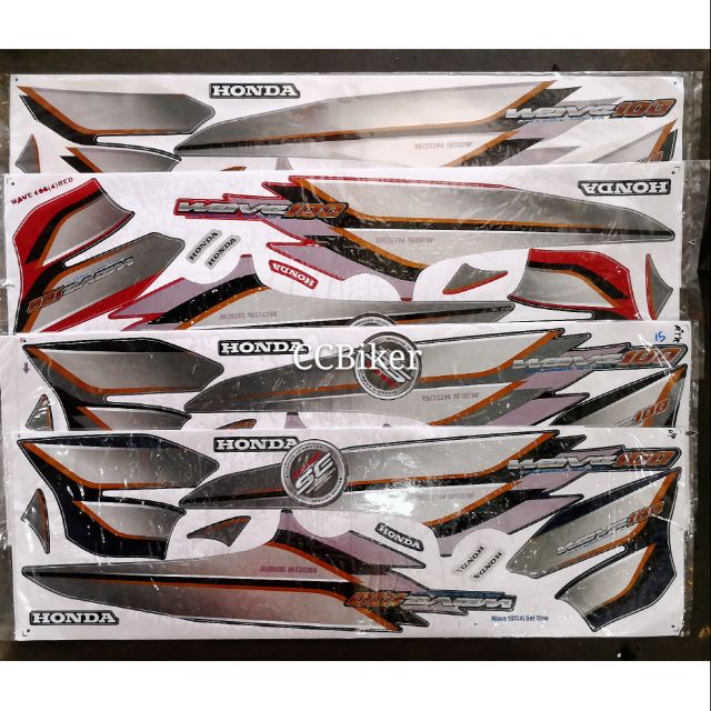 Honda Wave100 W100 (4) Wave100R W100R Body Sticker | Shopee Malaysia