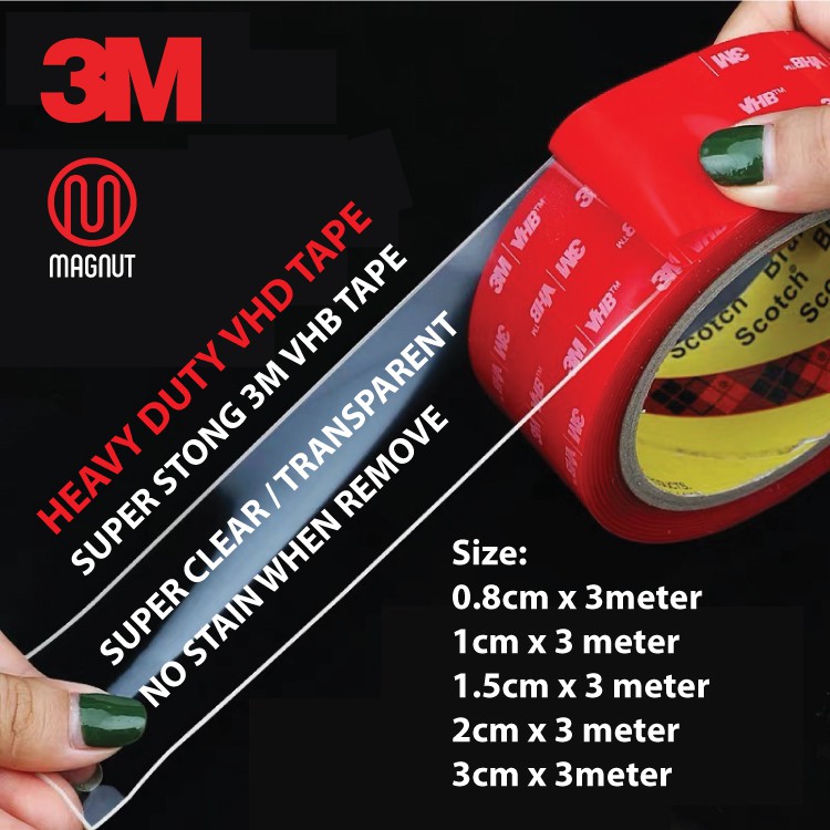 3M 4910 VHB Tape 3M Double Sided Tape High Temp Transparent Acrylic ...