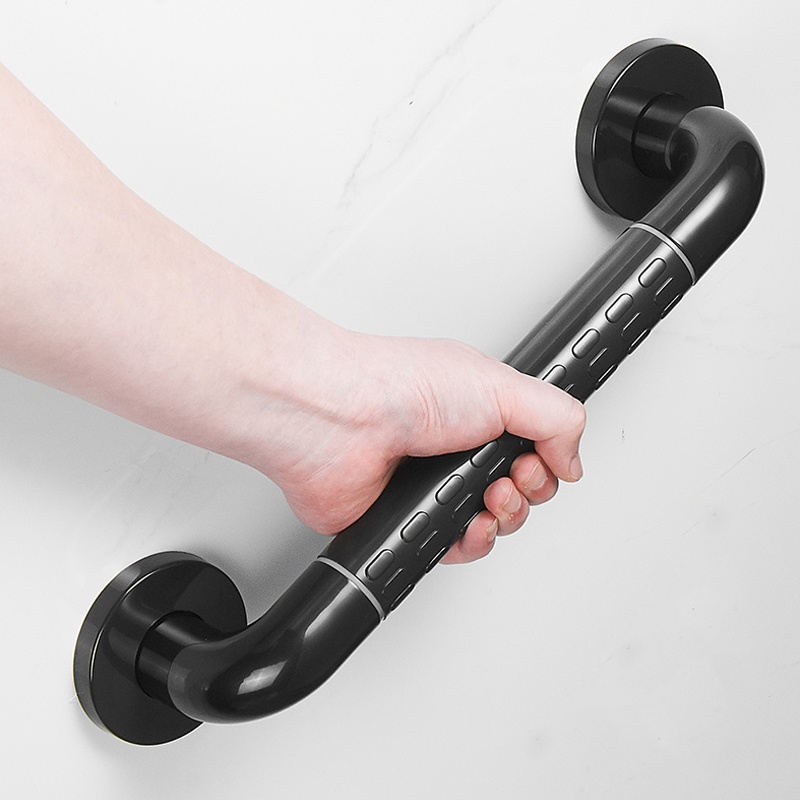 【MC】Black Bathroom Anti-slip Railing Safety Grab Bar Bathroom Handrails Toilet Shower Handle for ...