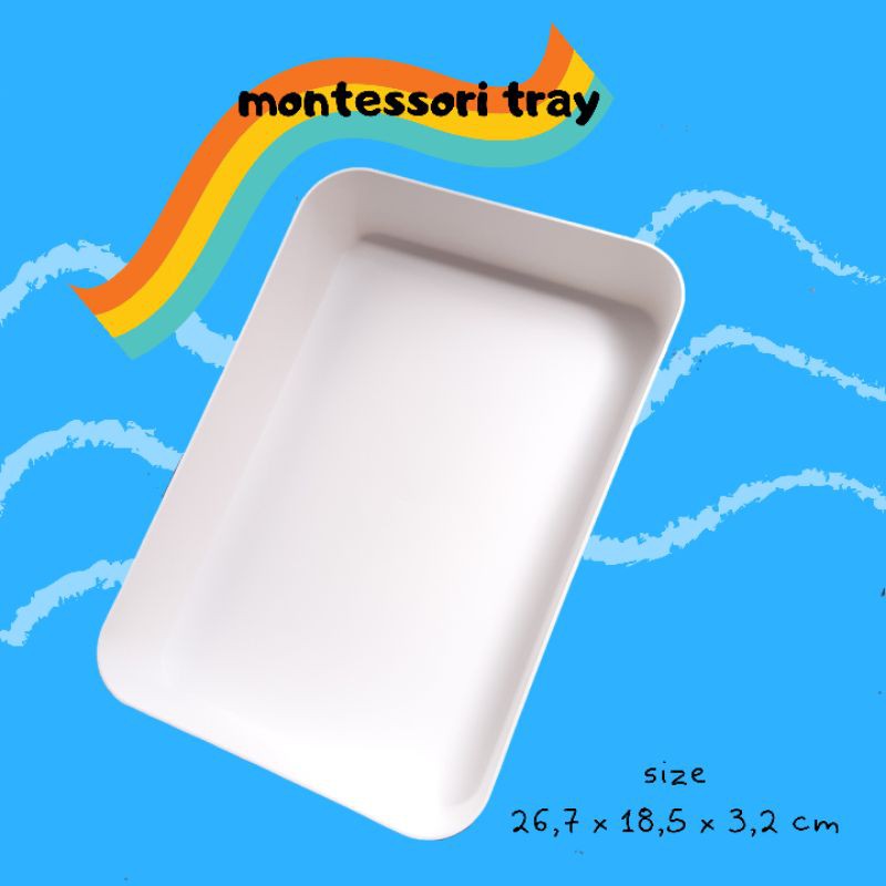 Nafisah edutoys MONTESSORI TRAY container MONTESSORI TRAY SIZE M AND L ...