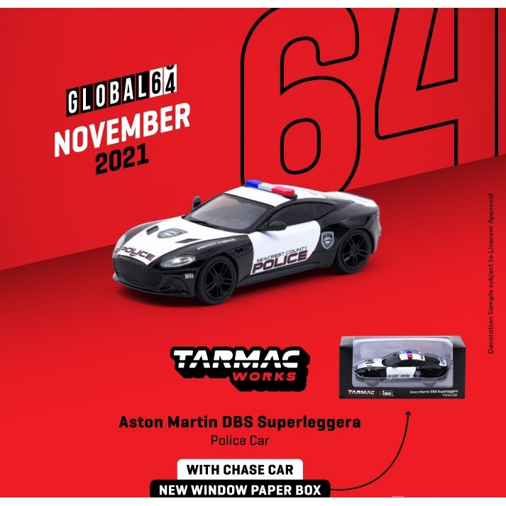 TARMAC WORKS 1/64 Aston Martin DBS Superleggera Police Car | Shopee ...