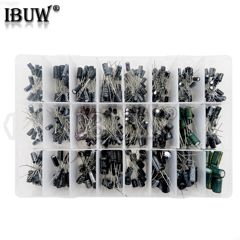 24 Werte Elektrolytkondensator-Set – 0,1µF Bis 1000µF, 10-50V, Für Elektronik-Bastler