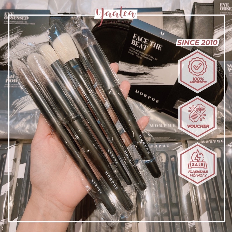 Morphe Face The Beat 5 Tree Brush Set Shopee Malaysia