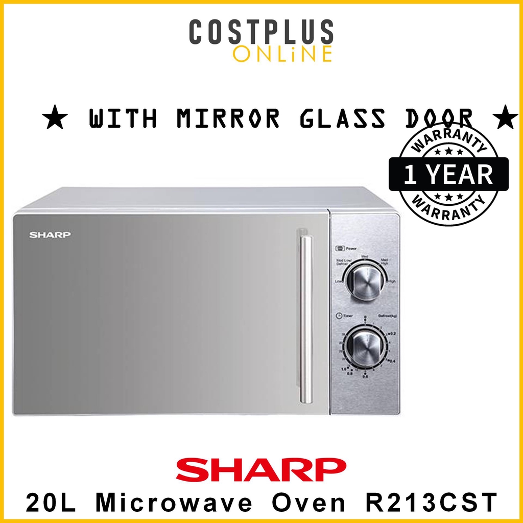 Sharp R213CST Microwave Oven 20L with MIRROR GLASS DOOR Shopee Malaysia