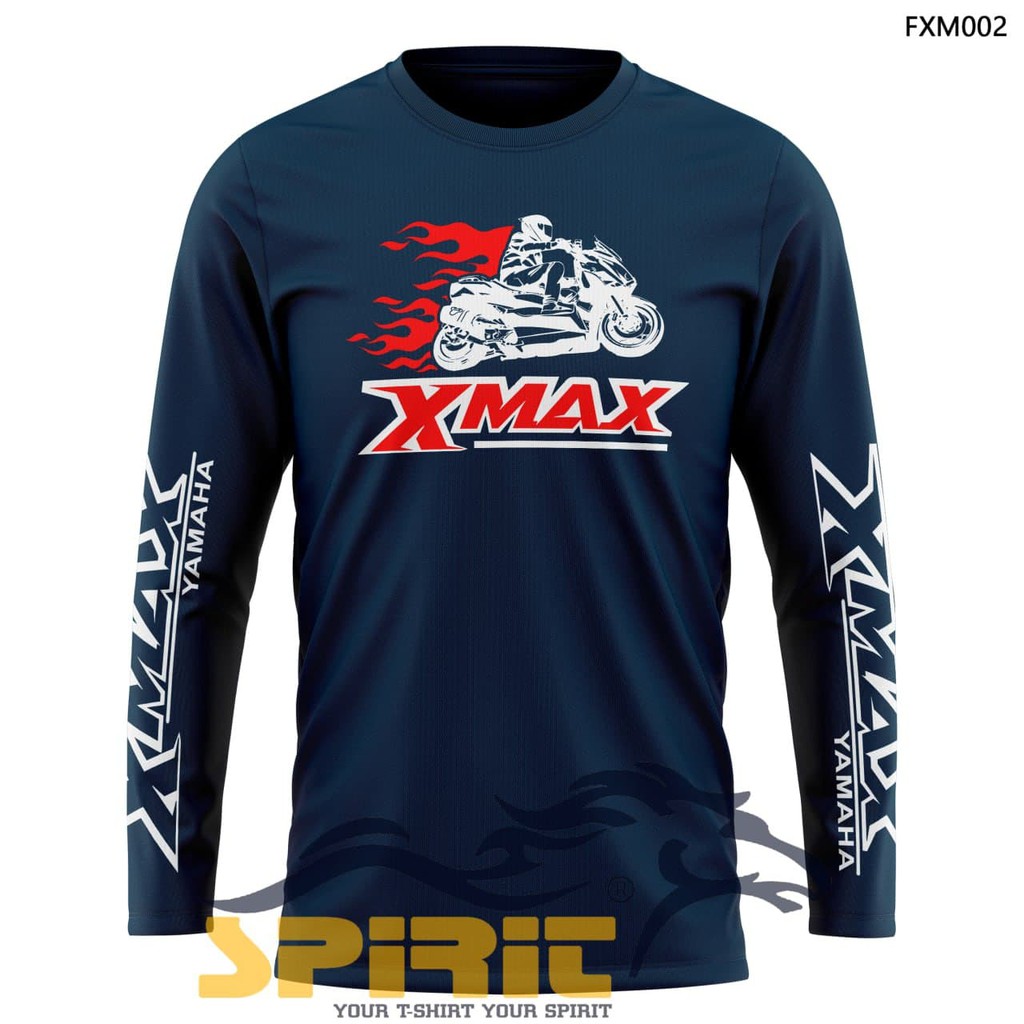 KATUN Cool Men's Yamaha Xmax Motorcycle Rider T-Shirt Long Sleeve Dtf ...