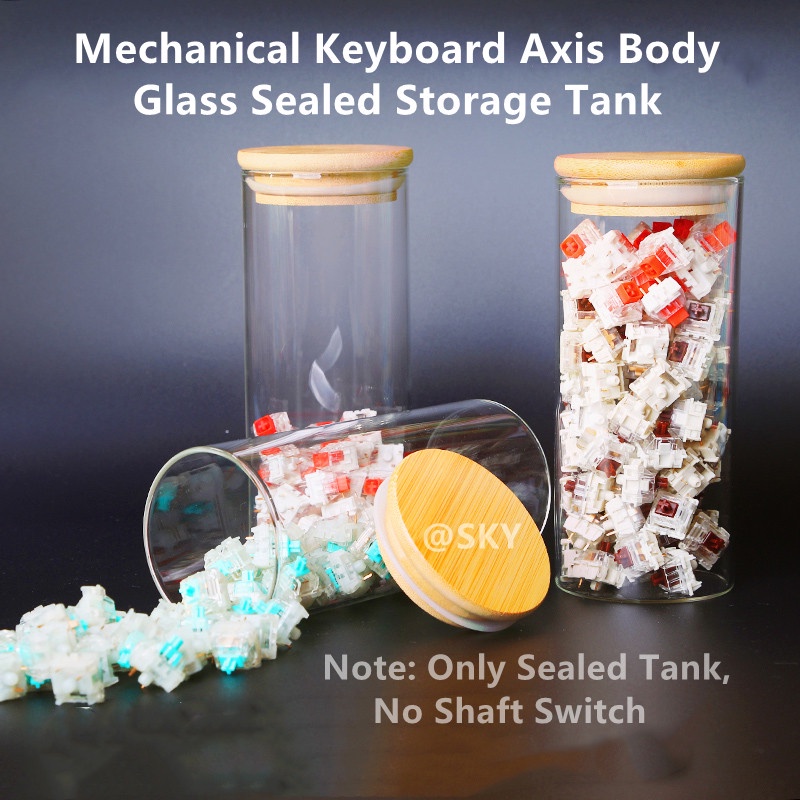 Mechanical Keyboard Axis Body Glass Sealed Storage Tank Axis Keycap ...