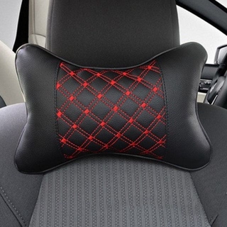 1Pcs Universal PU Leather Car Headrest Neck Pillow Comfortable Pillow  Cushion