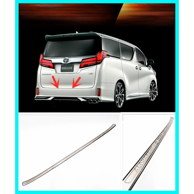 TOYOTA ALPHARD ANH 30 2015-2022 Rear Bumper Guard Trunk Protector ...