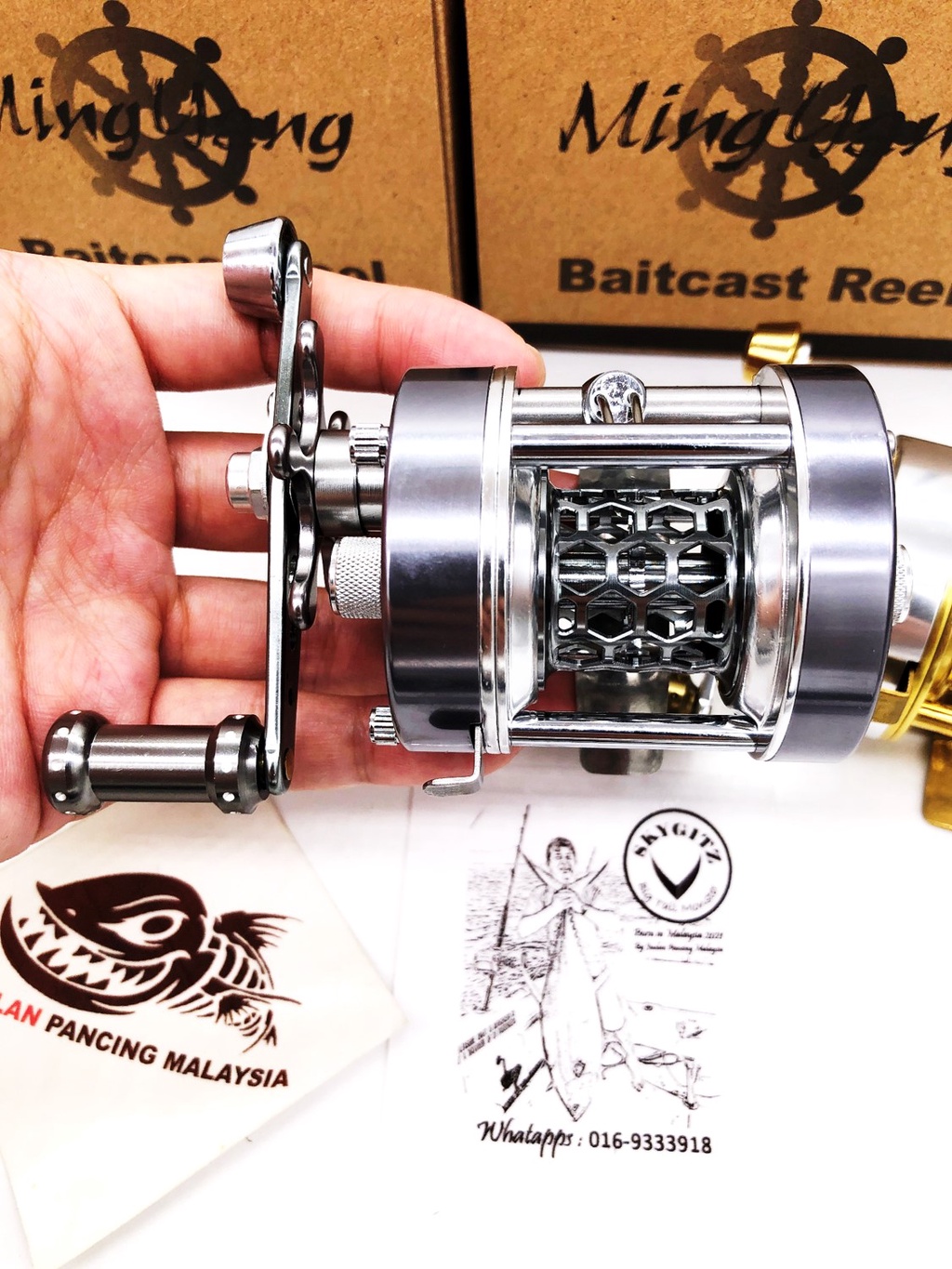 SKYGITZ MING YANG W300L BFS ULTRALIGHT UL BC DRUM BAIT CASTING REEL ...