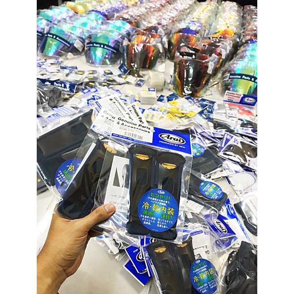 💯GENUINE PARTS ARAI CHIN STRAP COVER TALI CHINSTRAP ARAI RAM 3 RAM 4