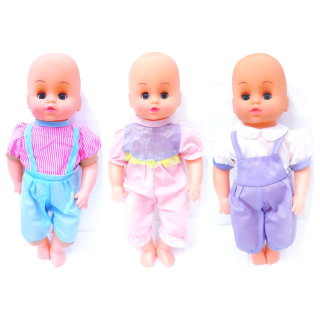 Cute Baby Doll in Pyjamas Collection. Lifelike baby doll with moving eyes in cute outfit collection. Anak Patung Shopee Malaysia