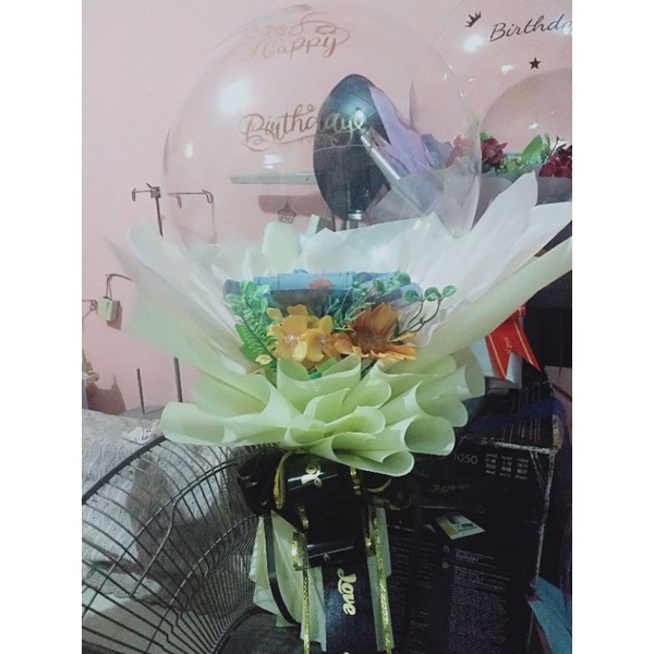 MONEY BALLOON BOUQUET BAJET MURAH (harga termasuk duit dalam balloon)