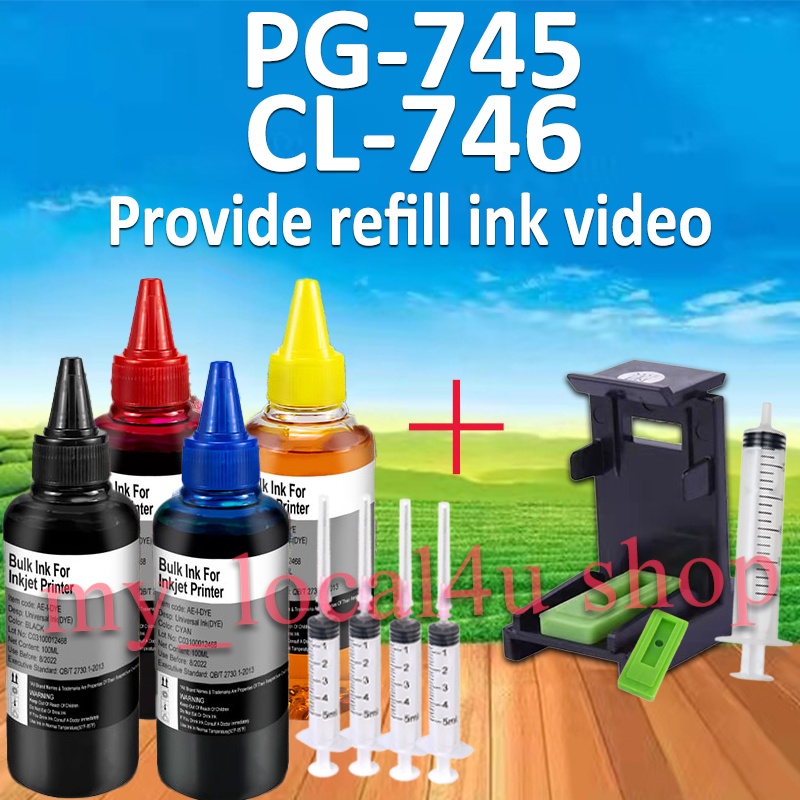 Canon PG 745 CL 746 ink 745XL 746XL ink 745s 746s refillable ink ...