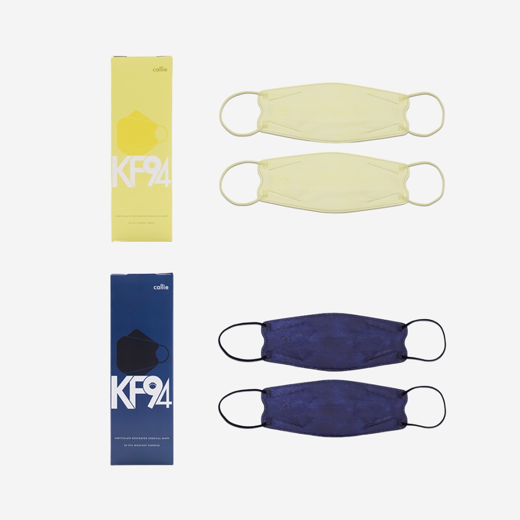 Callie KF94 Respirator Surgical Mask Sunny Smile/Midnight Surprise 20