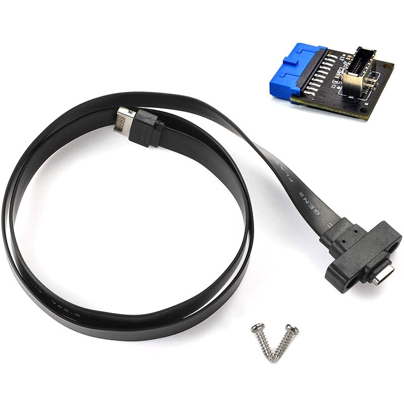 USB 3.1 Type C Front Panel Header Extension Cable 50 cm, USB 3.1 Type E ...
