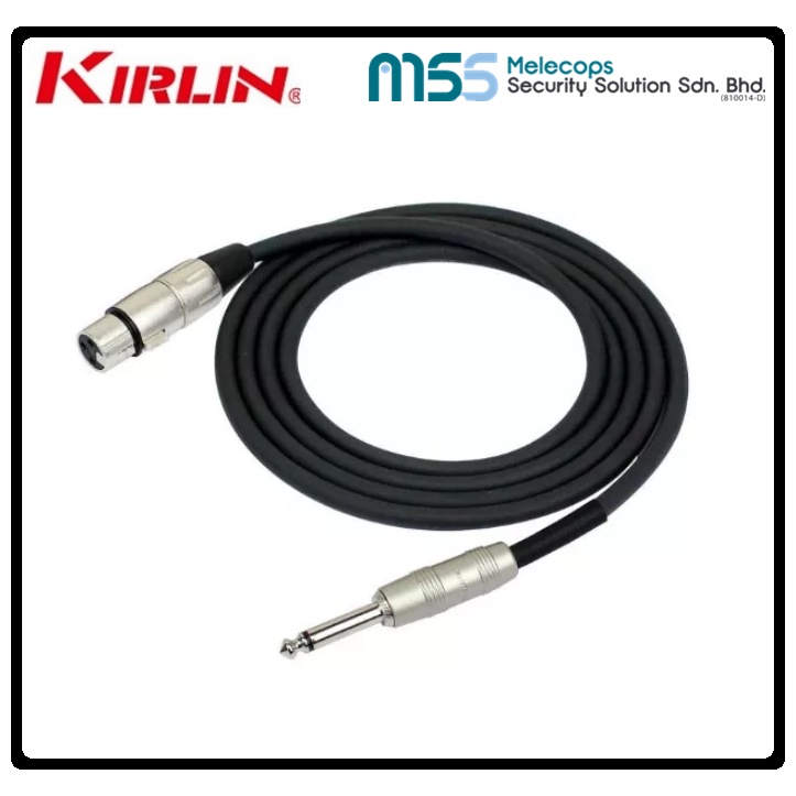 KIRLIN XLR Female To 6.3mm Mono Plug Cable 5M (MPC4825M) Shopee Malaysia