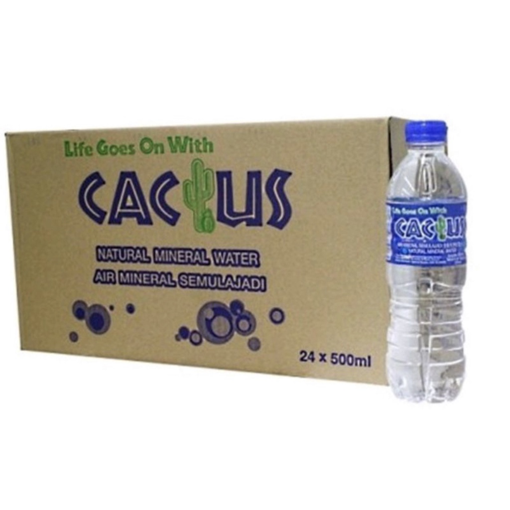 Cactus mineral water (500ml x 24btl) | Shopee Malaysia