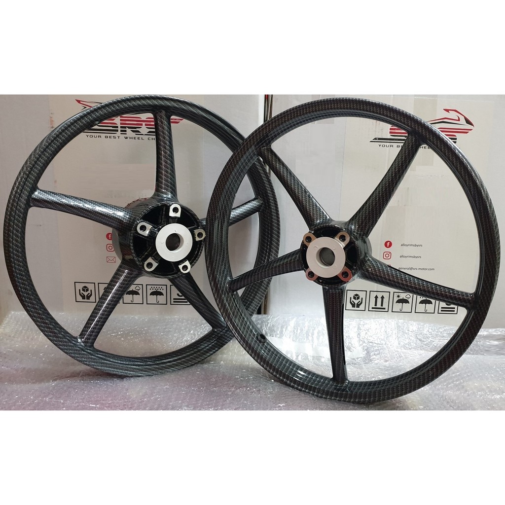 Ready Stock - YAMAHA Y15ZR SP522 RIM SET - CARBON FIBRE | Shopee Malaysia