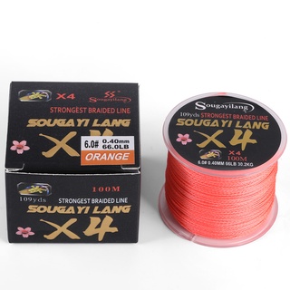 Sougayilang 4 Strands Braided PE Fishing Line 109yds 18-66LB