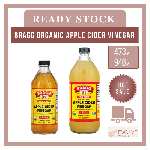BRAGG ORGANIC APPLE CIDER VINEGAR 946ML/473ML Shopee Malaysia