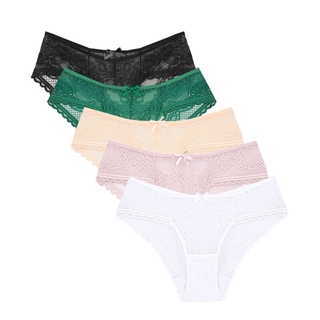 FallSweet 5Pcs/Lot! Transparent Panties Plus Size Woman Underwear
