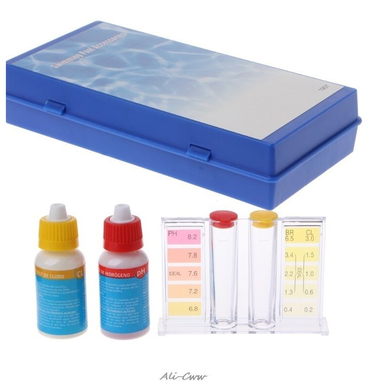 MY-CHLOR Swimming Pool 2in1 Test Kit With Colour Chart | Shopee Malaysia
