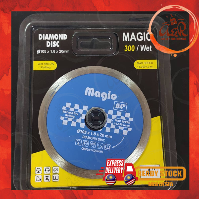 4 inch MAGIC Wet Diamond Saw Blade Size 4